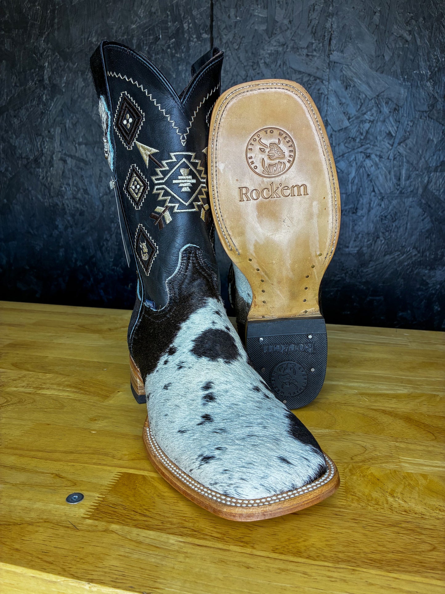 Cowhide boot