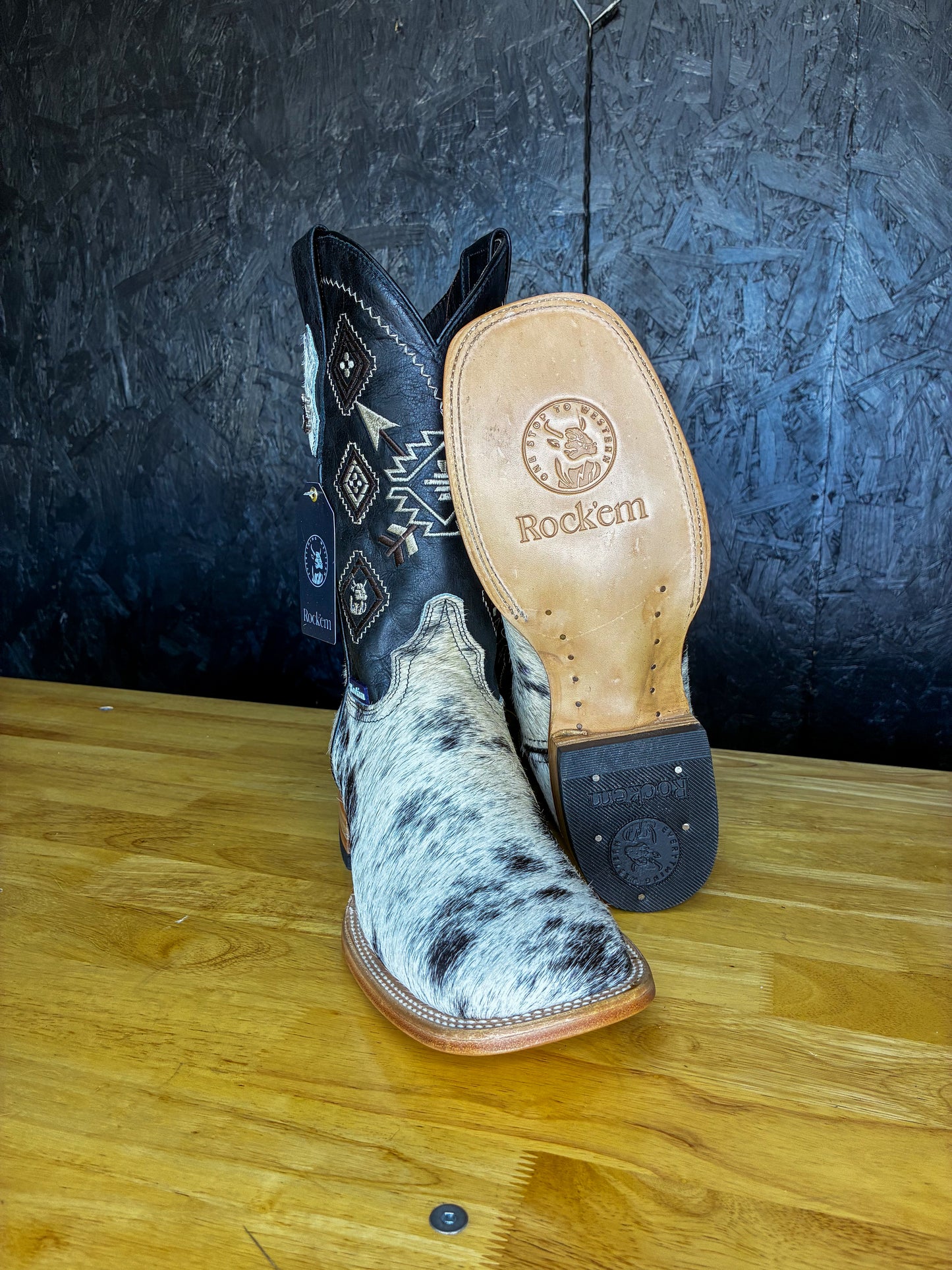 Cowhide boot